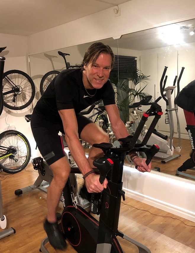 Stefan på wattbike