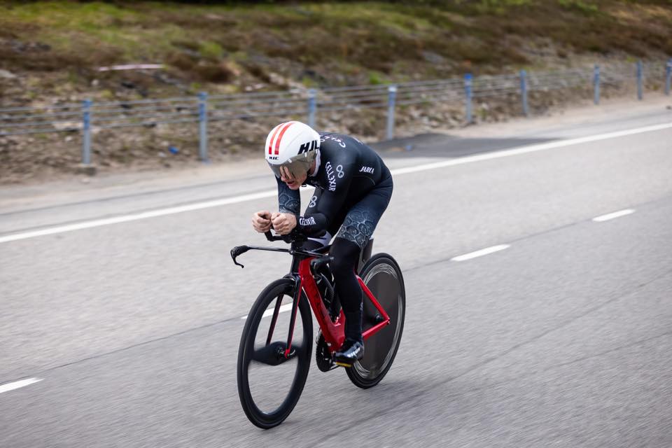 Jonas Bohr på cykel